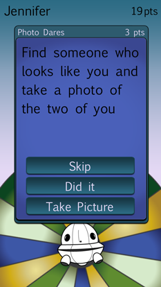 Party Wheel charades Screen