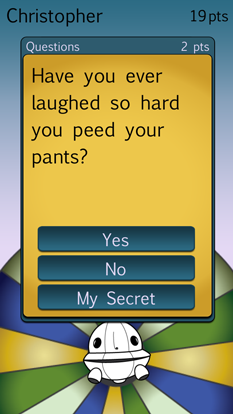 Party Wheel Dare screen